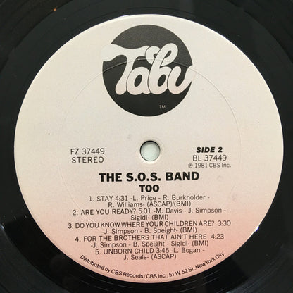 S.O.S. Band, The : Too (LP,Album)