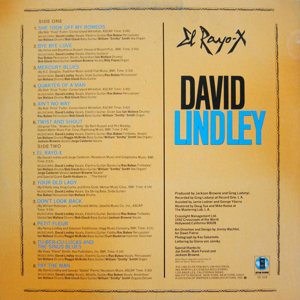 David Lindley : El Rayo-X (LP,Album)