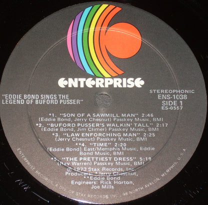 Eddie Bond : Sings The Legend Of Buford Pusser (LP,Album,Stereo)