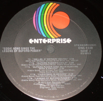 Eddie Bond : Sings The Legend Of Buford Pusser (LP,Album,Stereo)