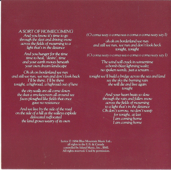 U2 : The Unforgettable Fire (Album,Club Edition,Reissue,Repress)