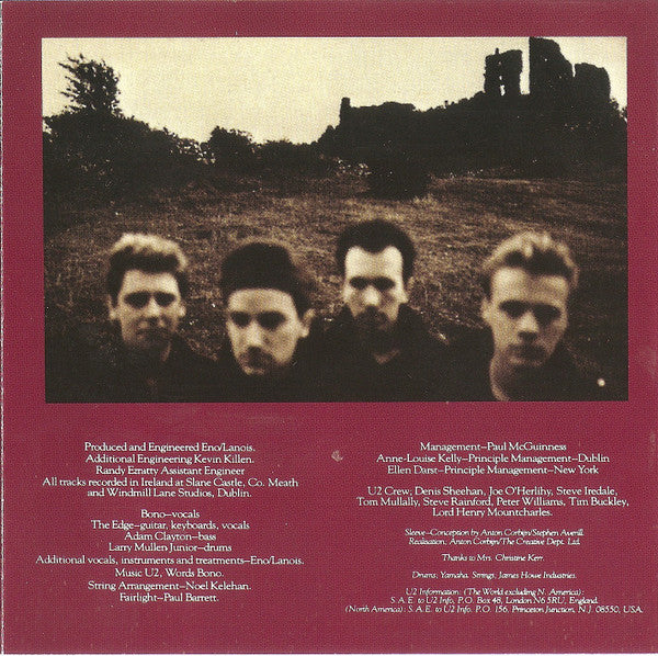 U2 : The Unforgettable Fire (Album,Club Edition,Reissue,Repress)