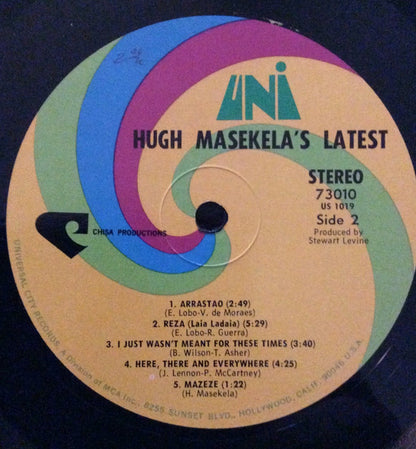 Hugh Masekela : Hugh Masekela's Latest (LP,Album,Stereo)