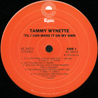 Tammy Wynette : 'Til I Can Make It On My Own (LP,Album,Stereo)