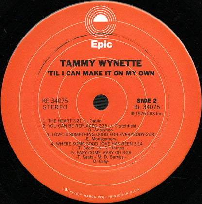 Tammy Wynette : 'Til I Can Make It On My Own (LP,Album,Stereo)