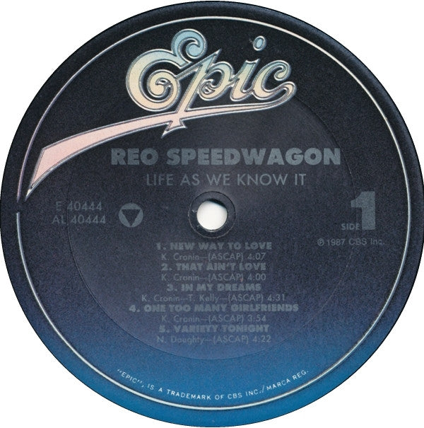 REO Speedwagon : Life As We Know It (LP,Album)