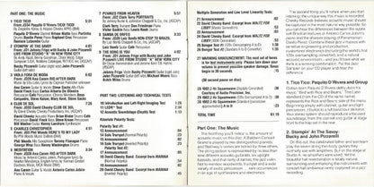 Various : Chesky Records Jazz Sampler & Audiophile Test Compact Disc: Volume 1 (Compilation)