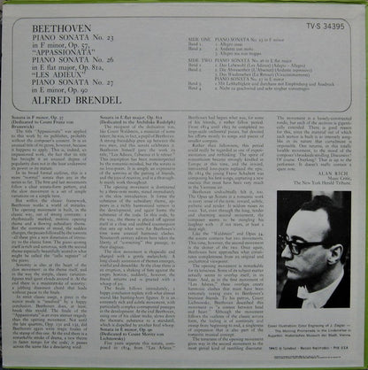 Ludwig van Beethoven, Alfred Brendel : Sonata No. 23; No. 26; No. 27 (LP,Album,Stereo)