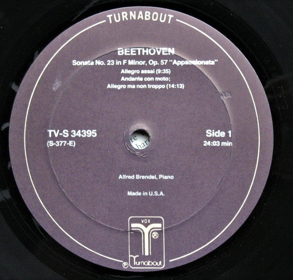Ludwig van Beethoven, Alfred Brendel : Sonata No. 23; No. 26; No. 27 (LP,Album,Stereo)