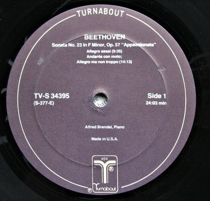 Ludwig van Beethoven, Alfred Brendel : Sonata No. 23; No. 26; No. 27 (LP,Album,Stereo)