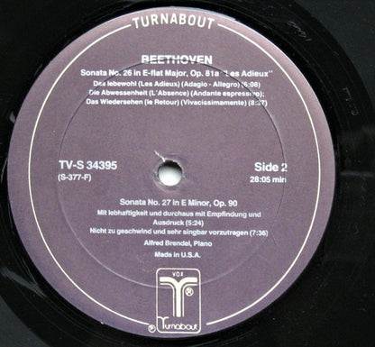 Ludwig van Beethoven, Alfred Brendel : Sonata No. 23; No. 26; No. 27 (LP,Album,Stereo)