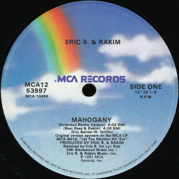 Eric B. & Rakim : Mahogany (12",33 ⅓ RPM,Single)