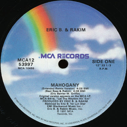 Eric B. & Rakim : Mahogany (12",33 ⅓ RPM,Single)