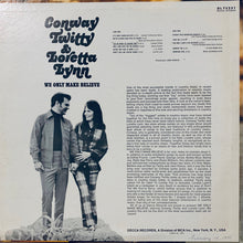 Conway Twitty & Loretta Lynn : We Only Make Believe (LP,Album)