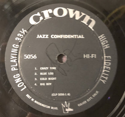 Various : Jazz Confidential (LP,Compilation,Mono)