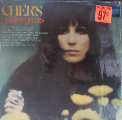 Cher : Cher's Golden Greats (LP,Compilation,Stereo)