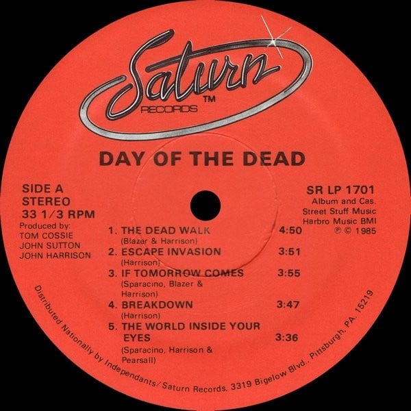 John Harrison (6) : George A. Romero's Day Of The Dead (Original Motion Picture Soundtrack) (LP,Album)