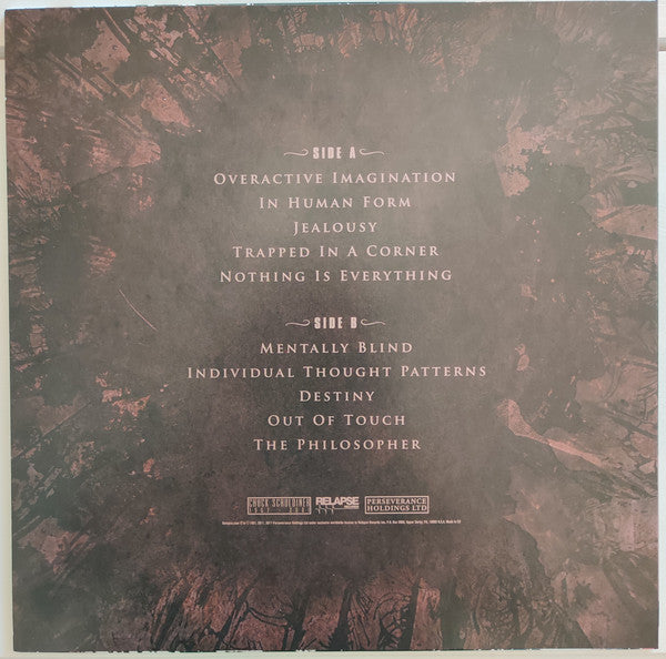 Death (2) : Individual Thought Patterns (LP,Album,Limited Edition,Reissue,Remastered)