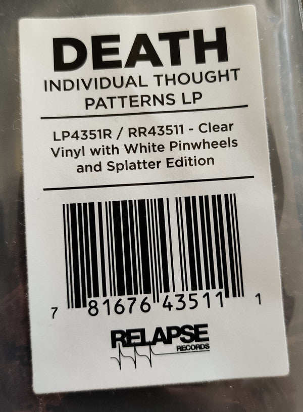 Death (2) : Individual Thought Patterns (LP,Album,Limited Edition,Reissue,Remastered)