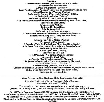 Various : Henry & June (Original Motion Picture Soundtrack) ()