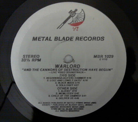 Warlord (2) : And The Cannons Of Destruction Have Begun... (LP,Album)