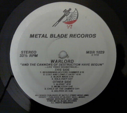 Warlord (2) : And The Cannons Of Destruction Have Begun... (LP,Album)