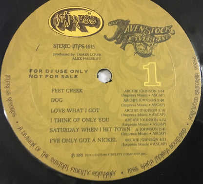 Havenstock River Band, The : The Havenstock River Band (LP,Album,Promo)