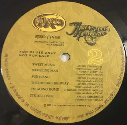 Havenstock River Band, The : The Havenstock River Band (LP,Album,Promo)