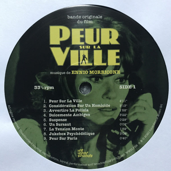 Ennio Morricone : Peur Sur La Ville (LP,Album,Reissue,Remastered,Special Edition)
