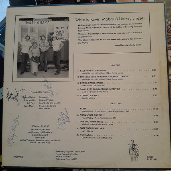 Kevin Mabry & Liberty Street : Flat Gittin' It (LP,Album)
