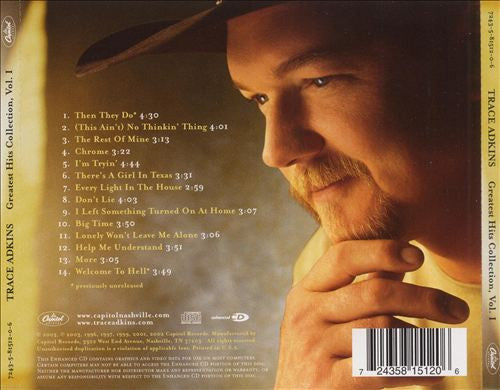 Trace Adkins : Greatest Hits Collection, Volume I (Compilation,Enhanced)