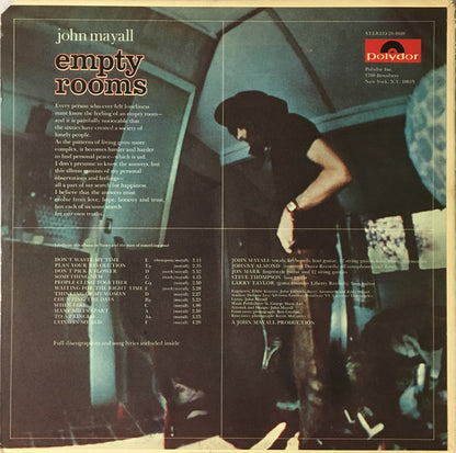 John Mayall : Empty Rooms (LP,Album)