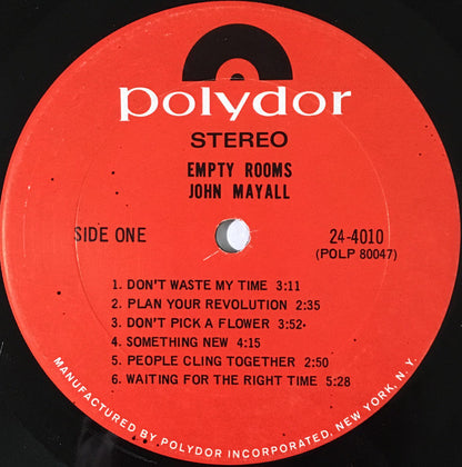 John Mayall : Empty Rooms (LP,Album)