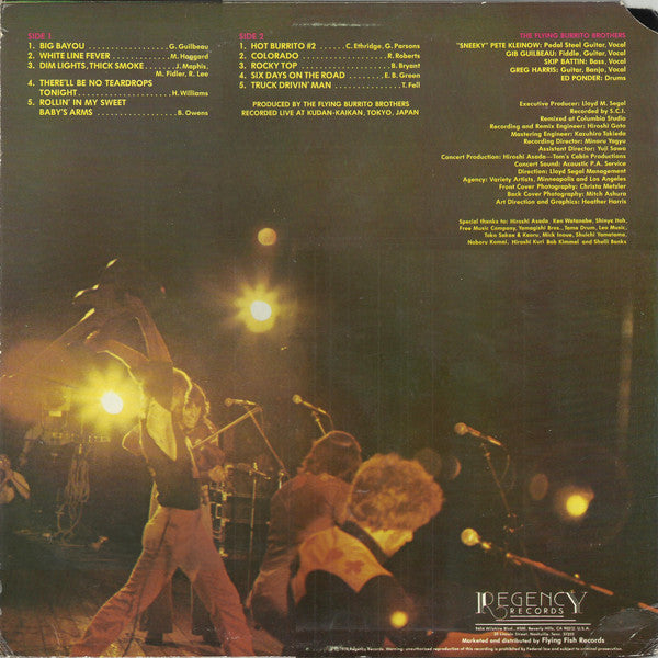 Flying Burrito Bros, The : Live From Tokyo (LP,Album)