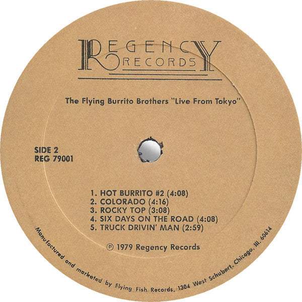 Flying Burrito Bros, The : Live From Tokyo (LP,Album)