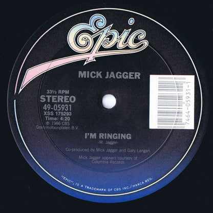 Mick Jagger : Ruthless People (12",33 ⅓ RPM)