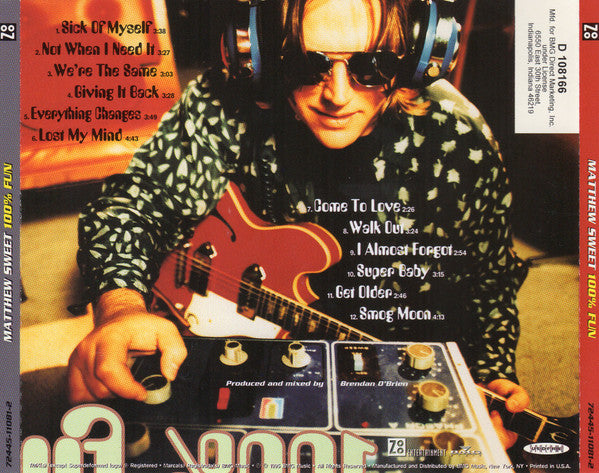 Matthew Sweet : 100% Fun (Album,Club Edition,Reissue)