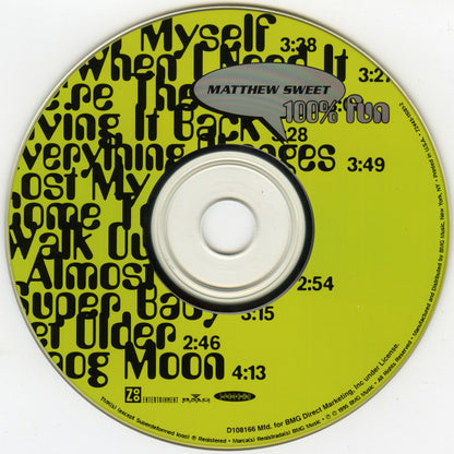 Matthew Sweet : 100% Fun (Album,Club Edition,Reissue)