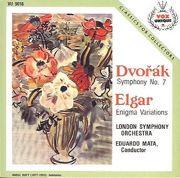 Antonín Dvořák, Sir Edward Elgar, London Symphony Orchestra, Eduardo Mata : Symphony No. 7 / Enigma Variations ()