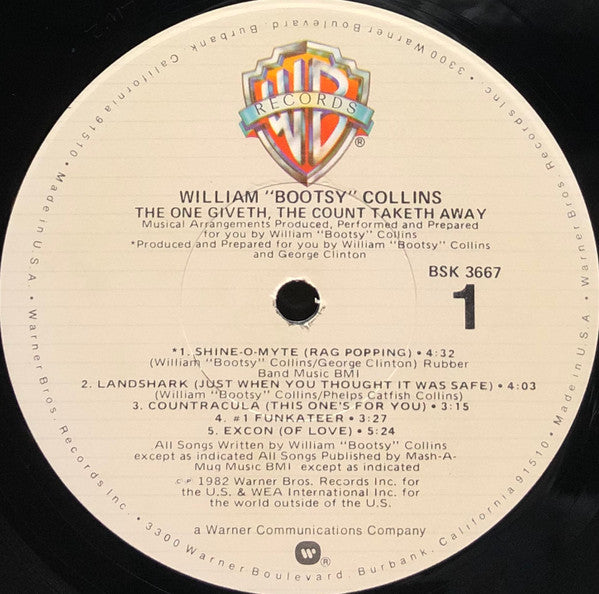 William Earl Collins : The One Giveth, The Count Taketh Away (LP,Album)