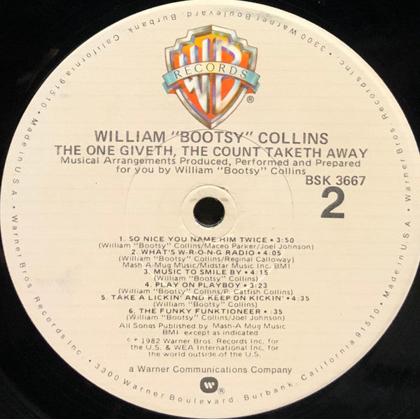 William Earl Collins : The One Giveth, The Count Taketh Away (LP,Album)