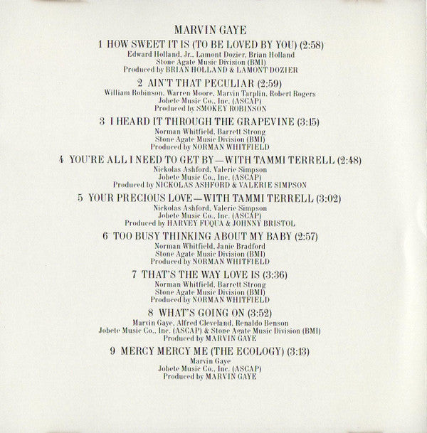 Marvin Gaye : 15 Greatest Hits (Compilation,Club Edition,Repress)