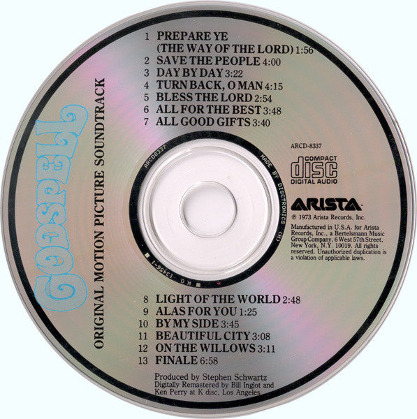Various : Godspell (Original Motion Picture Soundtrack) (Album,Reissue,Remastered)