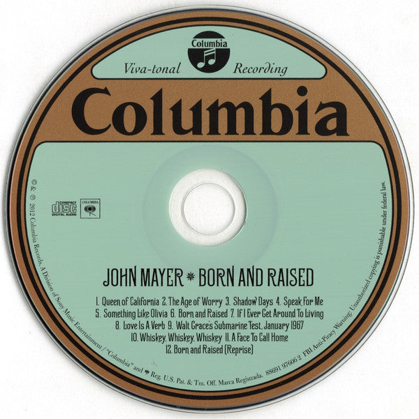 John Mayer : Born And Raised (Album)