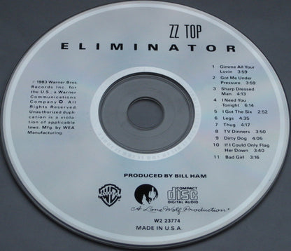 ZZ Top : Eliminator (Album,Club Edition,Reissue)