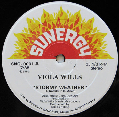 Viola Wills : Stormy Weather (12",33 ⅓ RPM,Stereo)