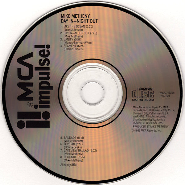 Mike Metheny : Day In–Night Out (Album)