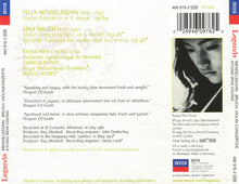 Felix Mendelssohn-Bartholdy, Max Bruch - Rudolf Kempe, Charles Dutoit, Kyung-Wha Chung : Violin Concertos = Violinkonzerte (Compilation,Reissue,Remastered,Stereo)