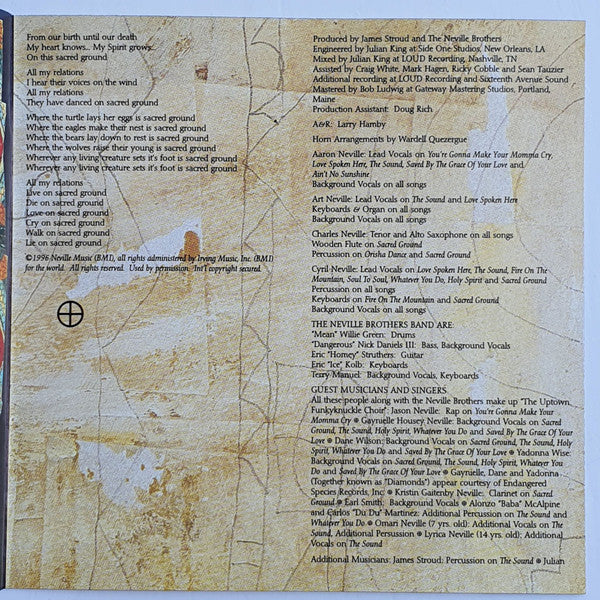 Neville Brothers, The : Mitakuye Oyasin Oyasin/All My Relations (Album,Club Edition)