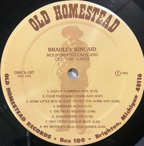 Bradley Kincaid : Mountain Ballads And Old-Time Songs (LP,Compilation,Reissue)
